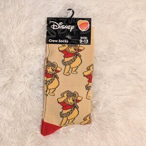 Disney Winnie the Pooh Crew Socks, Aviator Theme, New